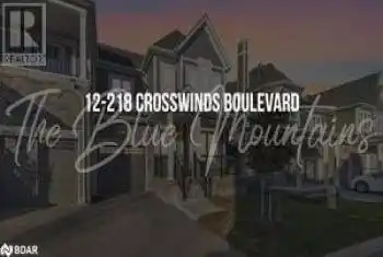 218 CROSSWINDS Boulevard Unit# 12, The Blue Mountains, Ontario L9Y5S8, 4 Bedrooms Bedrooms, ,3 BathroomsBathrooms,All Houses,For Sale,CROSSWINDS,40671165