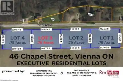 3 CHAPEL Street Unit# LOT Vienna Ontario N0J1Z0