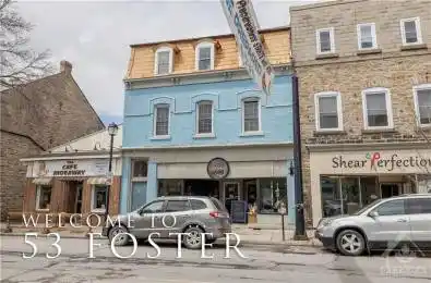 53 FOSTER Street Perth Ontario K7H 1R9